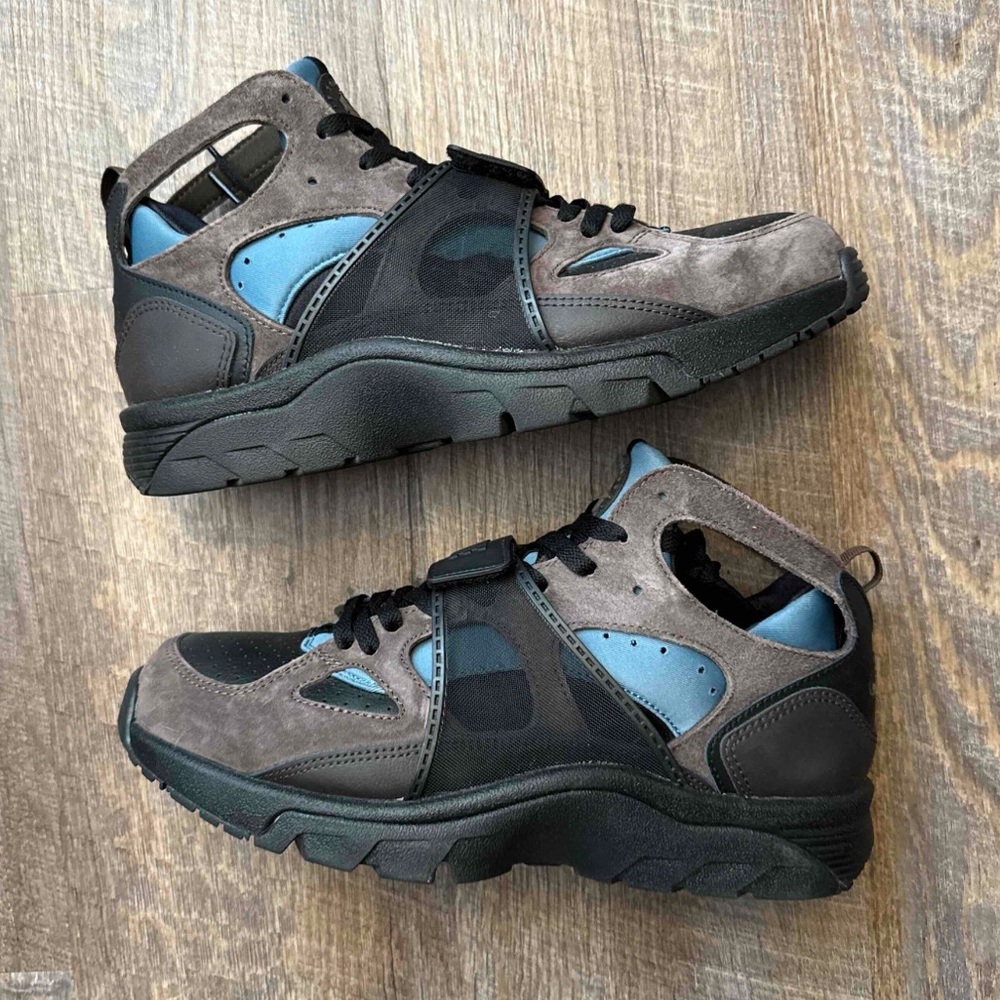 Nike Air Trainer Huarache Baroque Brown Smokey Blue - Picture 2 of 10